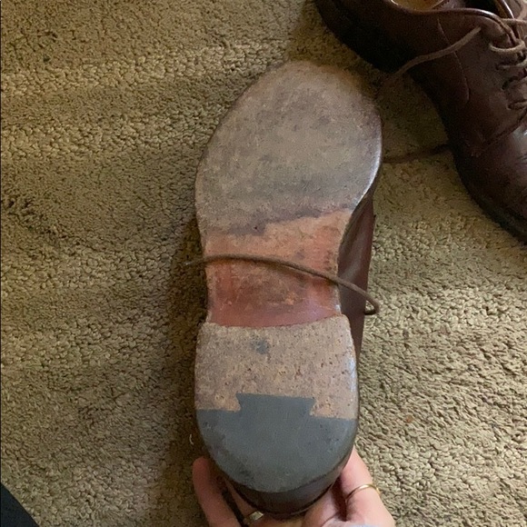 Vintage brown leather dress shoes - Picture 4 of 4